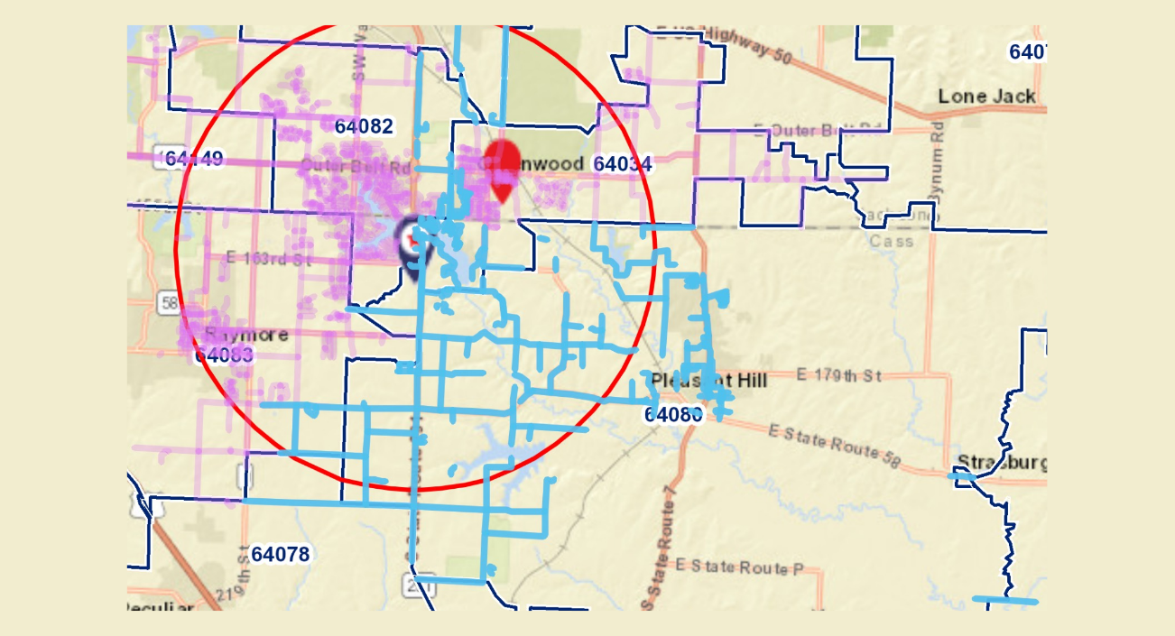 Olathe Northwest Map